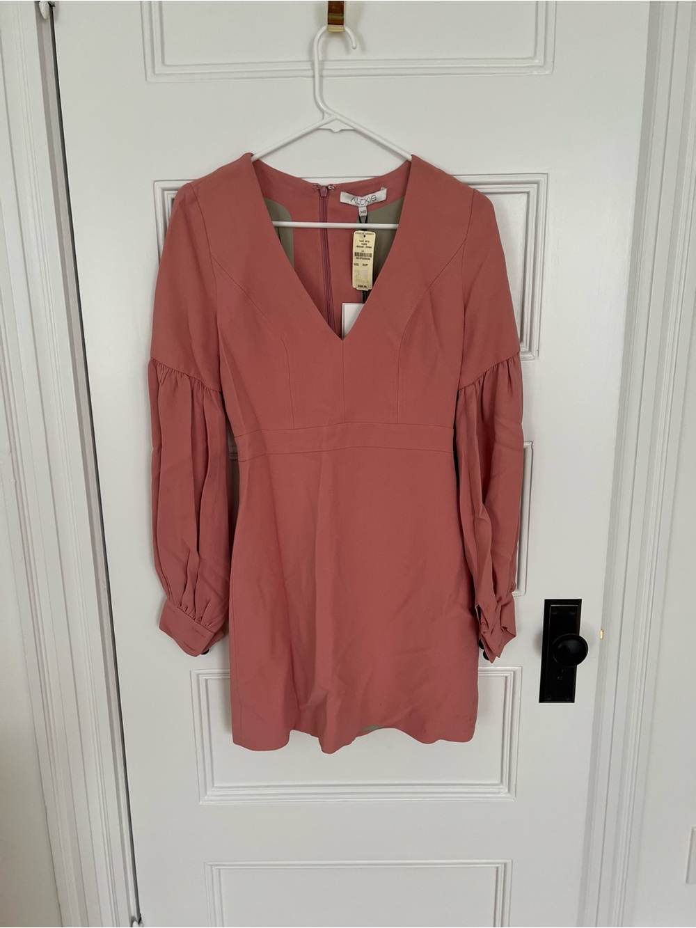 Alexis Dusty Rose V‑Neck Long Sleeve Tunic